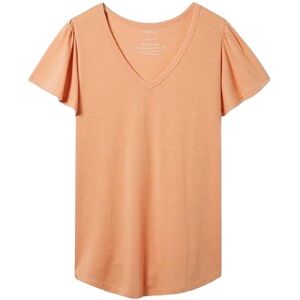 Size 3: Torrid Girlfriend Signature Jersey V-Neck Flutter Sleeve Tee